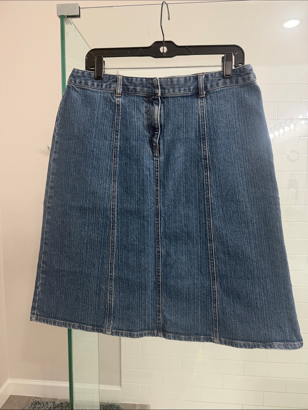 Geoffrey Beene - Sport  - Classic Blue Denim A-Line Skirt